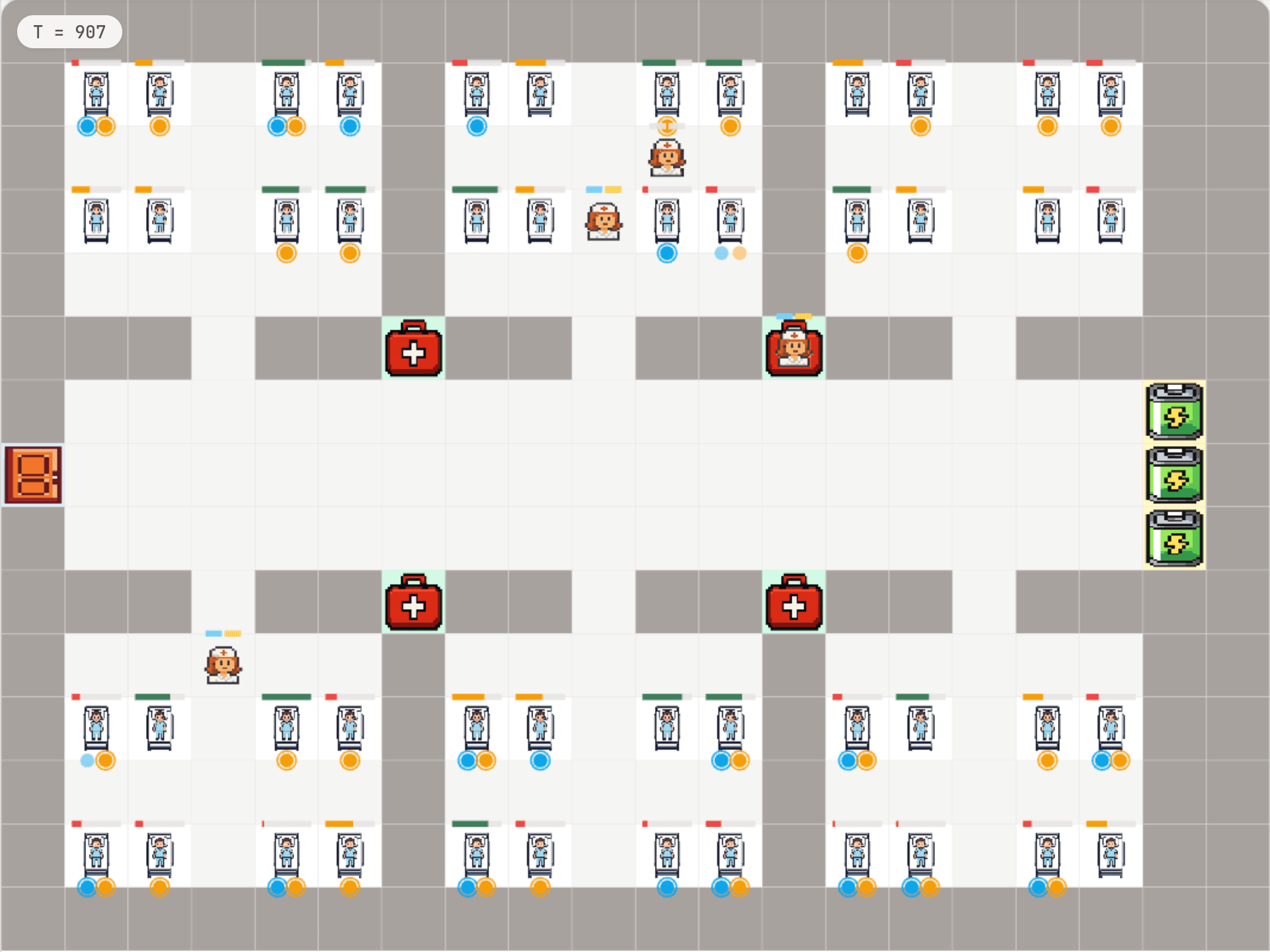 Hospital Robot Fleet Sizing: An Agent-Based Simulation